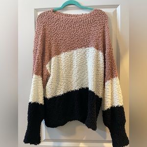 Vestique color blocked sweater